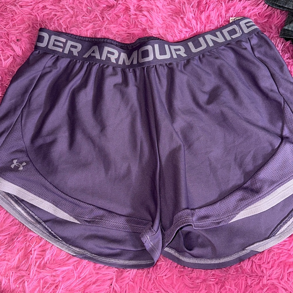 Under armor purple shorts